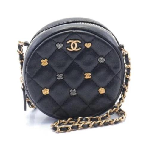 Chanel Vintage Pre-owned Laeder crossbodyvskor Black, Dam