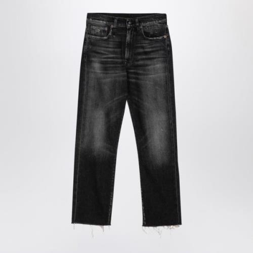 R13 Boyfriend Jeans Black, Dam