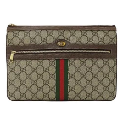 Gucci Vintage Pre-owned Canvas gucci-vskor Beige, Dam