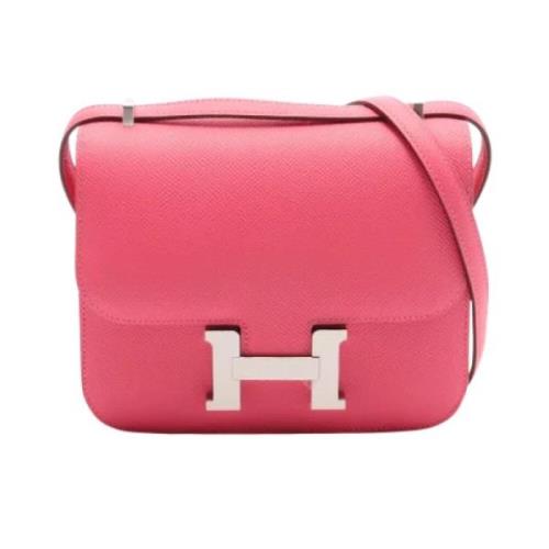 Hermès Vintage Pre-owned Canvas axelremsvskor Pink, Dam