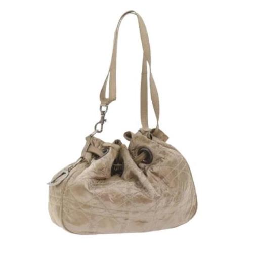 Dior Vintage Pre-owned Nylon dior-vskor Beige, Dam