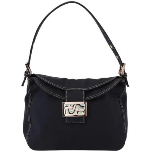 Fendi Vintage Pre-owned Canvas fendi-vskor Blue, Dam