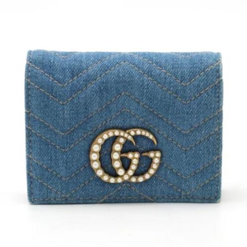 Gucci Vintage Pre-owned Canvas plnbcker Blue, Dam