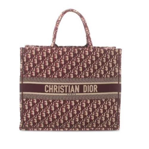 Dior Vintage Pre-owned Canvas totevskor Red, Dam