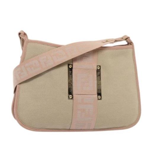 Fendi Vintage Pre-owned Canvas fendi-vskor Beige, Dam