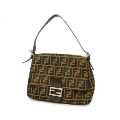 Fendi Vintage Pre-owned Nylon fendi-vskor Brown, Dam