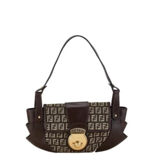 Fendi Vintage Pre-owned Canvas fendi-vskor Brown, Dam