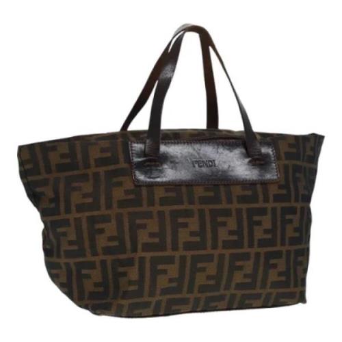 Fendi Vintage Pre-owned Canvas fendi-vskor Brown, Dam