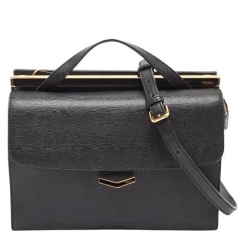 Fendi Vintage Pre-owned Laeder fendi-vskor Black, Dam