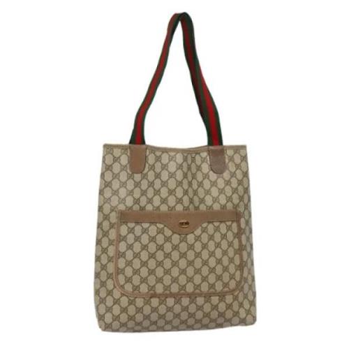 Gucci Vintage Pre-owned Laeder totevskor Beige, Dam