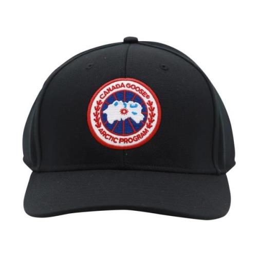 Canada Goose Svart Baseballkeps Logo Patch Black, Herr