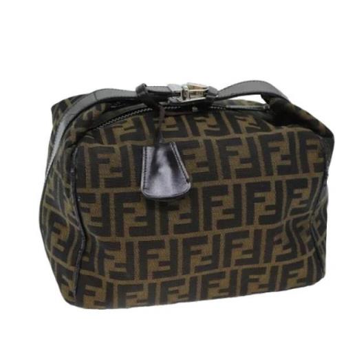 Fendi Vintage Pre-owned Canvas fendi-vskor Black, Dam