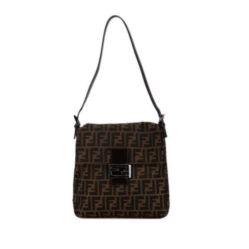 Fendi Vintage Pre-owned Canvas fendi-vskor Brown, Dam