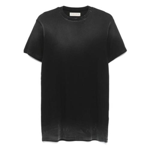 Paura Räfflad T-shirt i svart Black, Herr