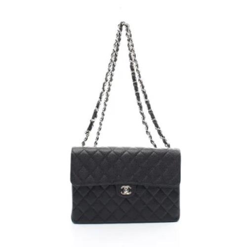 Chanel Vintage Pre-owned Canvas chanel-vskor Black, Dam