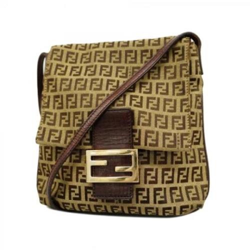 Fendi Vintage Pre-owned Nylon fendi-vskor Brown, Dam