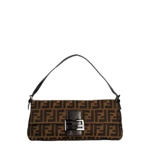 Fendi Vintage Pre-owned Canvas fendi-vskor Brown, Dam