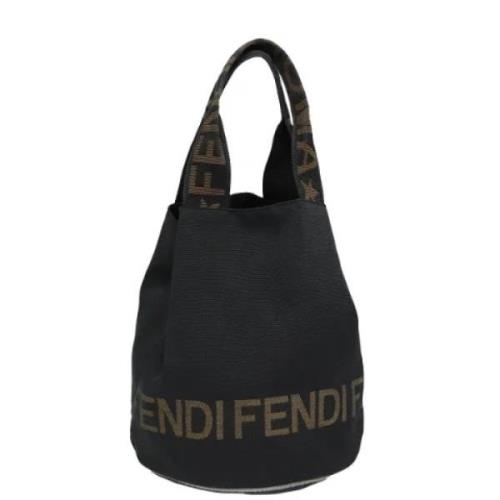 Fendi Vintage Pre-owned Canvas fendi-vskor Black, Dam