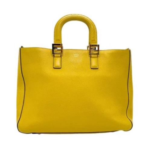 Fendi Vintage Pre-owned Laeder fendi-vskor Yellow, Dam