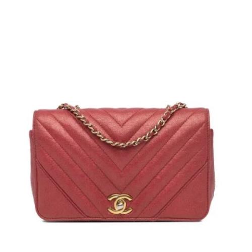 Chanel Vintage Pre-owned Laeder chanel-vskor Red, Dam