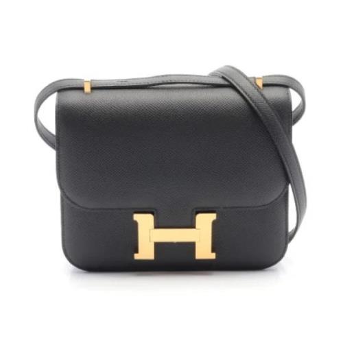 Hermès Vintage Pre-owned Canvas axelremsvskor Black, Dam