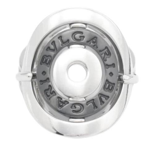 Bvlgari Vintage Pre-owned Metall ringar Gray, Dam