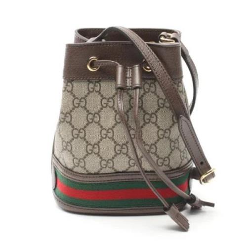 Gucci Vintage Pre-owned Laeder gucci-vskor Beige, Dam