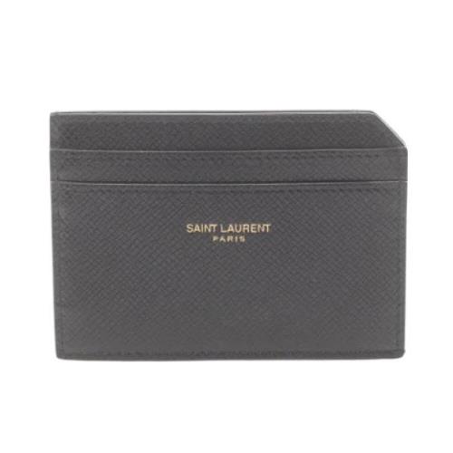 Yves Saint Laurent Vintage Pre-owned Laeder plnbcker Black, Dam