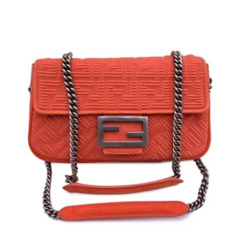 Fendi Vintage Pre-owned Laeder fendi-vskor Orange, Dam