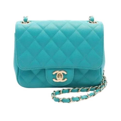 Chanel Vintage Pre-owned Canvas chanel-vskor Blue, Dam