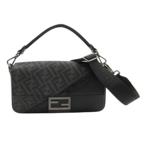 Fendi Vintage Pre-owned Canvas fendi-vskor Black, Dam