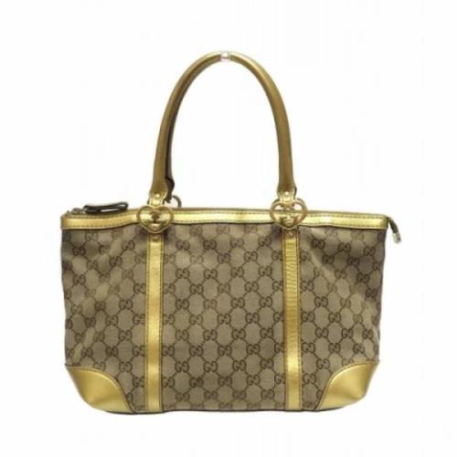 Gucci Vintage Pre-owned Canvas totevskor Brown, Dam