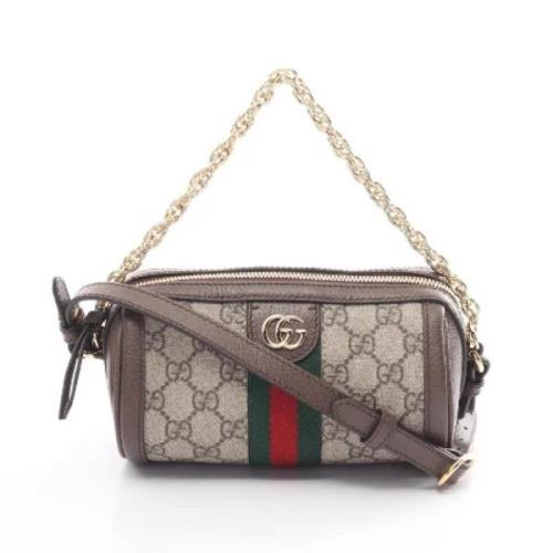 Gucci Vintage Pre-owned Canvas gucci-vskor Beige, Dam