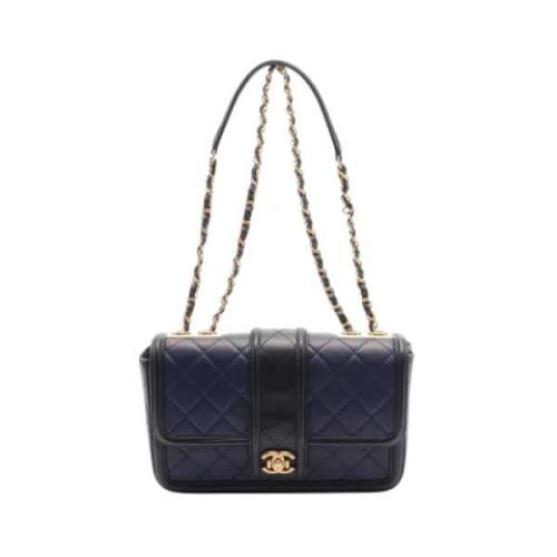 Chanel Vintage Pre-owned Laeder chanel-vskor Blue, Dam