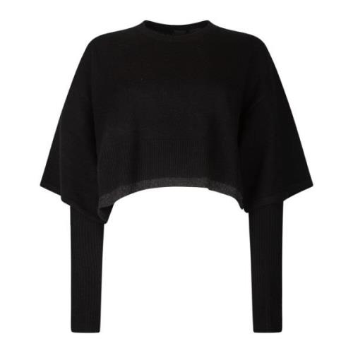 Pinko Cashmere Mix Sweater med ärmar Black, Dam