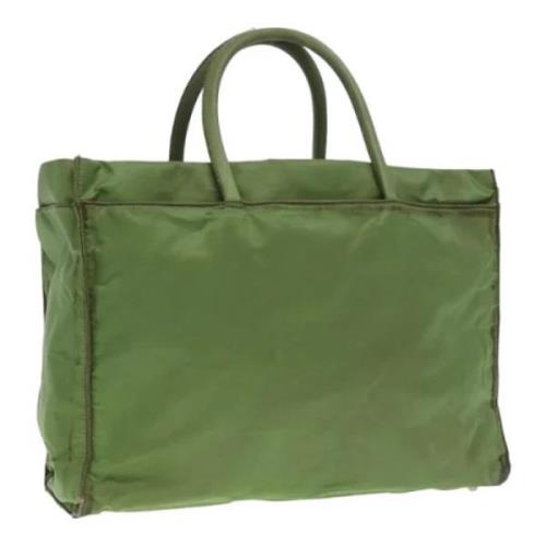 Prada Vintage Pre-owned Nylon prada-vskor Green, Dam