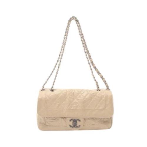 Chanel Vintage Pre-owned Laeder chanel-vskor Beige, Dam