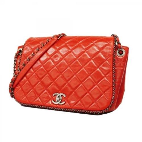 Chanel Vintage Pre-owned Laeder chanel-vskor Red, Dam