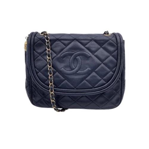 Chanel Vintage Pre-owned Laeder chanel-vskor Blue, Dam