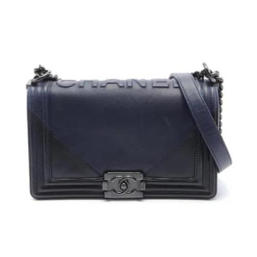 Chanel Vintage Pre-owned Laeder chanel-vskor Blue, Dam