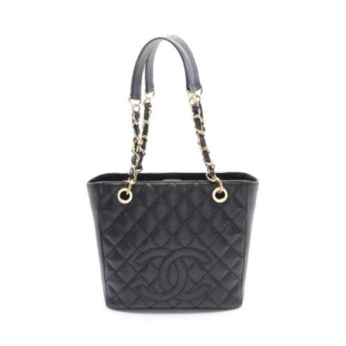 Chanel Vintage Pre-owned Canvas chanel-vskor Black, Dam