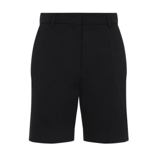 Valentino Grisaille Ull Korta Shorts Kvinnor Black, Dam