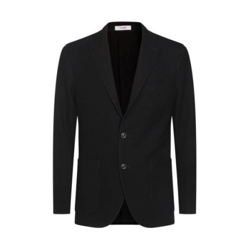 Boglioli Svart Ull Blazer Jacka Black, Herr