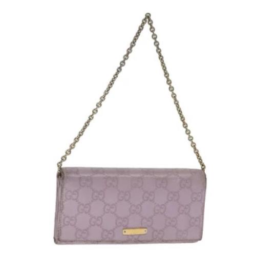 Gucci Vintage Pre-owned Laeder plnbcker Purple, Dam