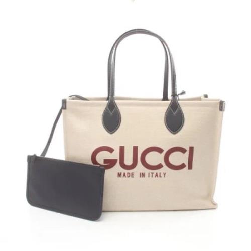 Gucci Vintage Pre-owned Laeder gucci-vskor Beige, Dam