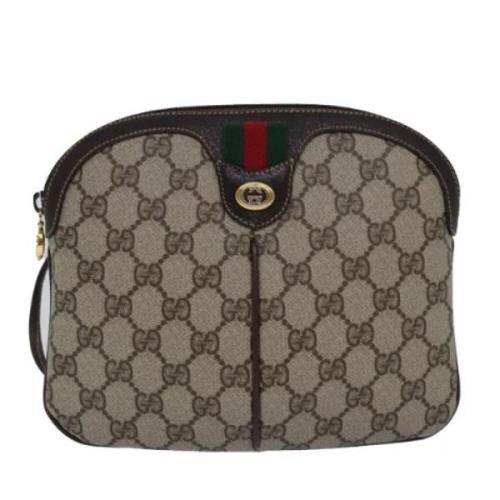 Gucci Vintage Pre-owned Canvas gucci-vskor Beige, Dam