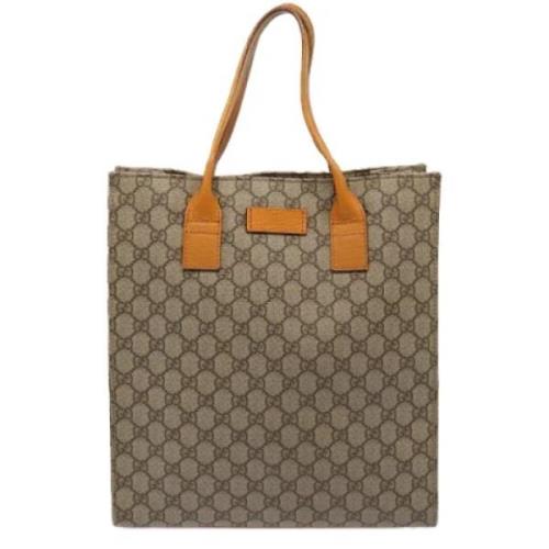 Gucci Vintage Pre-owned Canvas totevskor Beige, Dam