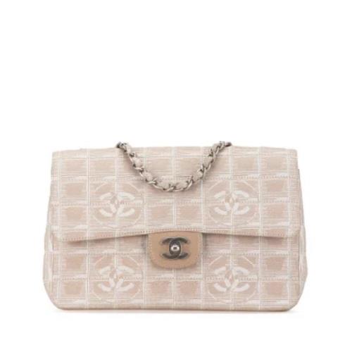 Chanel Vintage Pre-owned Canvas chanel-vskor Beige, Dam