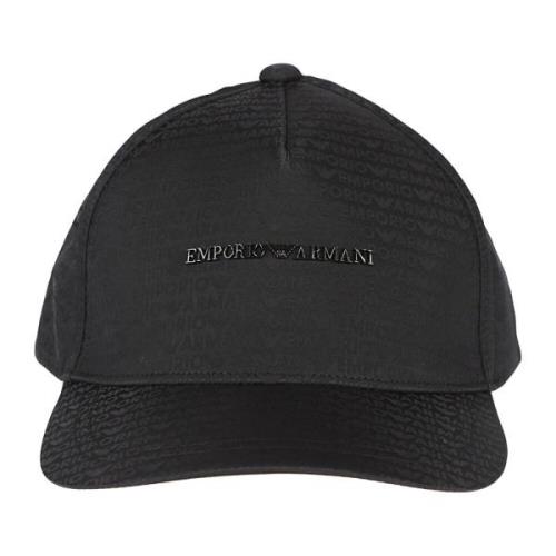 Emporio Armani Sportig Baseballkeps för Män Black, Herr