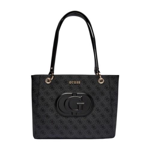 Guess Eco Mietta Noel Tote Väska Black, Dam